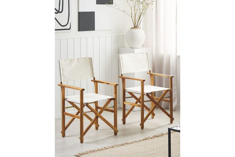 Salve Käsinojatuoli - Vaaleanruskea/Valkoinen - Puutarhakalusteet - Puutarhatuoli - Karmituoli ulos