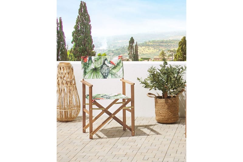 Salve Käsinojatuoli - Vihreä/Punainen - Puutarhakalusteet - Puutarhatuoli - Karmituoli ulos