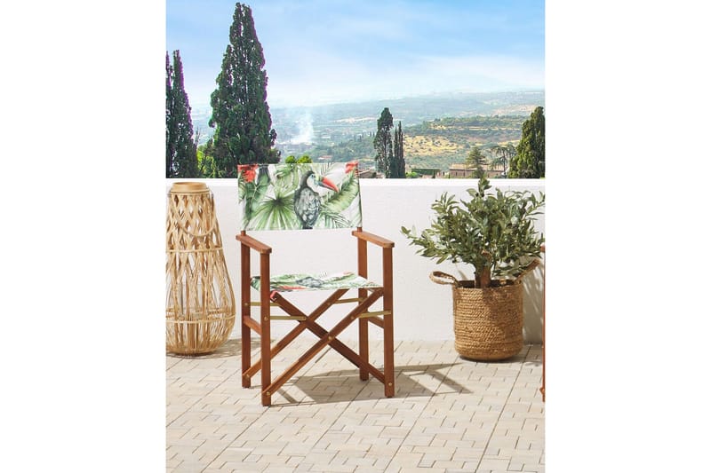 Salve Käsinojatuoli - Vihreä/Punainen - Puutarhakalusteet - Puutarhatuoli - Karmituoli ulos