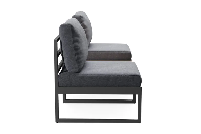 Samira Loungeset tuoli - Harmaa - Puutarhakalusteet - Parveke - Parvekekalusteet - Parvekesetti