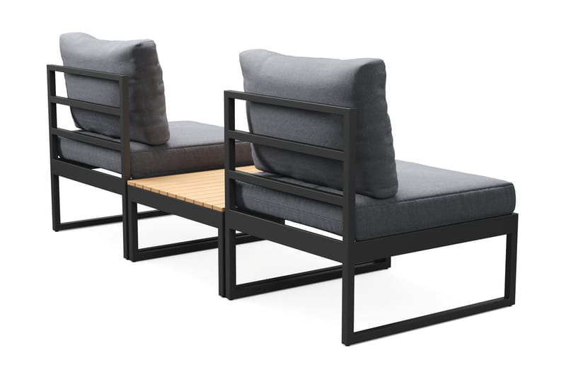 Samira Loungeset tuoli - Harmaa - Puutarhakalusteet - Parveke - Parvekekalusteet - Parvekesetti