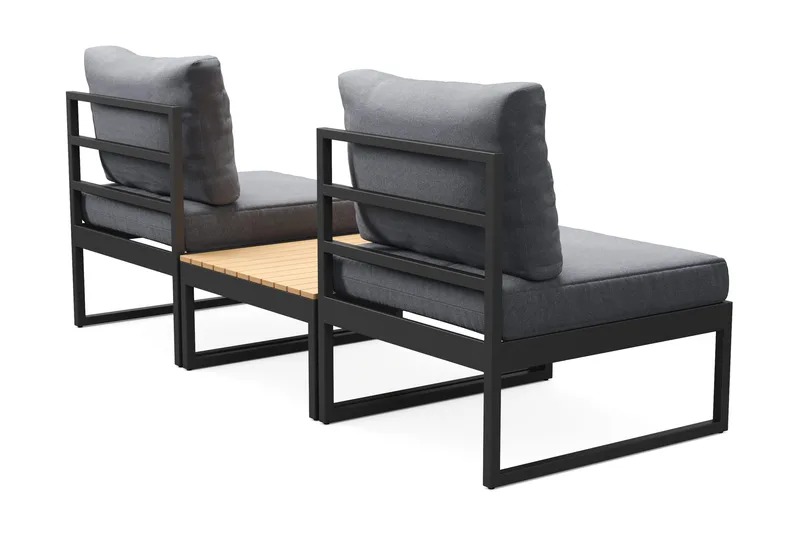 Samira Loungeset tuoli - Harmaa - Puutarhakalusteet - Parveke - Parvekekalusteet - Parvekesetti