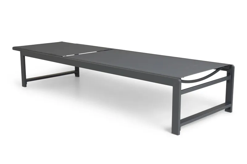 Sanna Aurinkotuoli Säädettävällä Selkänojalla - Musta - Puutarhakalusteet - Puutarhatuoli - Aurinkosänky & aurinkovaunu