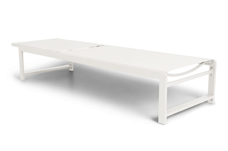 Sanna Aurinkotuoli Säädettävällä Selkänojalla - Valkoinen - Puutarhakalusteet - Puutarhatuoli - Aurinkosänky & aurinkovaunu