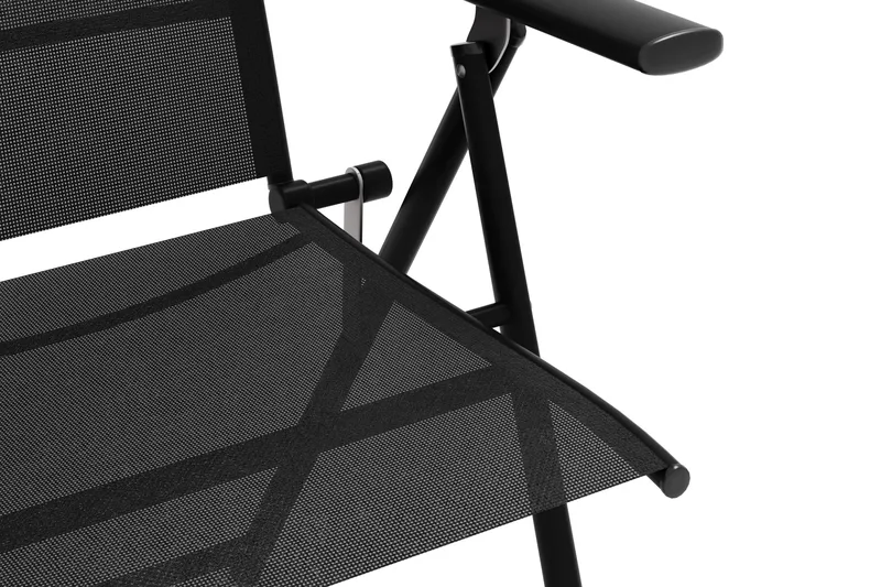 Sanna-säätötuoli ulkokäyttöön - Musta - Puutarhakalusteet - Puutarhatuoli - Säätötuoli