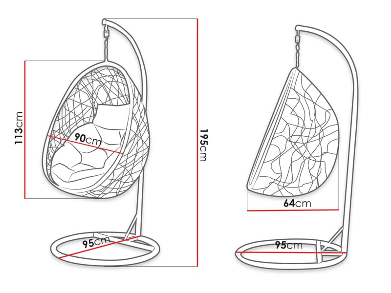 Solvero-ulkokäyttöön tarkoitettu riippukeinu - beige - Puutarhakalusteet - Puutarhatuoli - Riipputuoli