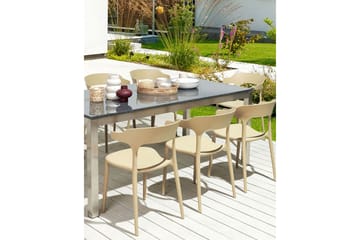 Squinzano Käsinojatuoli - Beige - Puutarhakalusteet - Puutarhatuoli - Karmituoli ulos