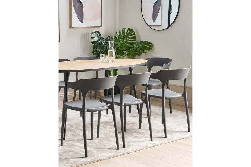 Squinzano Käsinojatuoli - Harmaa - Huonekalut - Tuoli & nojatuoli - Ruokapöydän tuolit