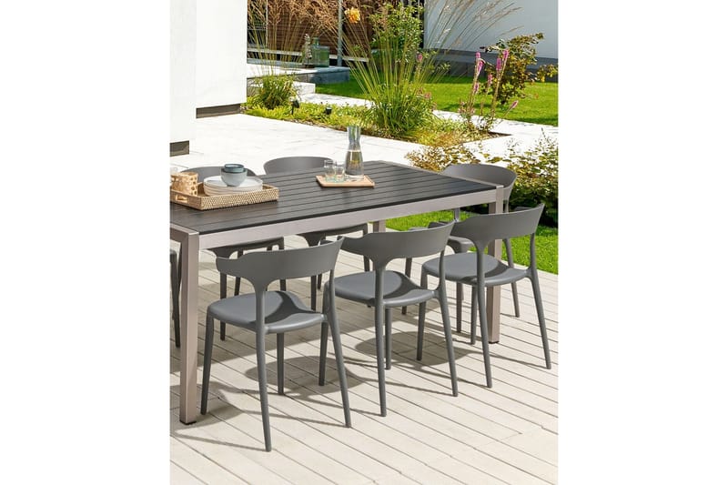 Squinzano Käsinojatuoli - Harmaa - Huonekalut - Tuoli & nojatuoli - Ruokapöydän tuolit