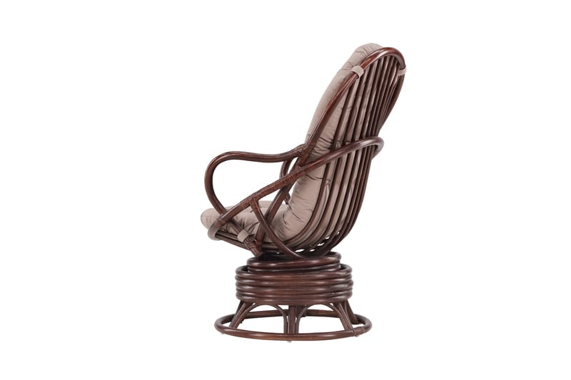 Swing Ulkotuoli - Tumma pähkinä - Puutarhakalusteet - Puutarhatuoli - Ulkotilan nojatuolit