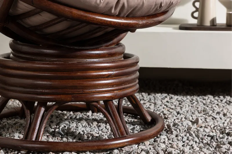 Swing Ulkotuoli - Tumma pähkinä - Puutarhakalusteet - Puutarhatuoli - Ulkotilan nojatuolit