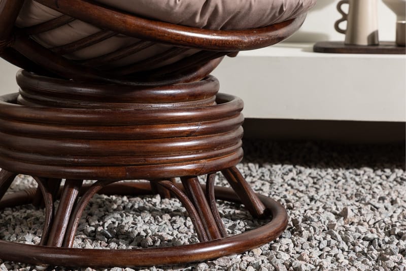 Swing Ulkotuoli - Tumma pähkinä - Puutarhakalusteet - Puutarhatuoli - Ulkotilan nojatuolit