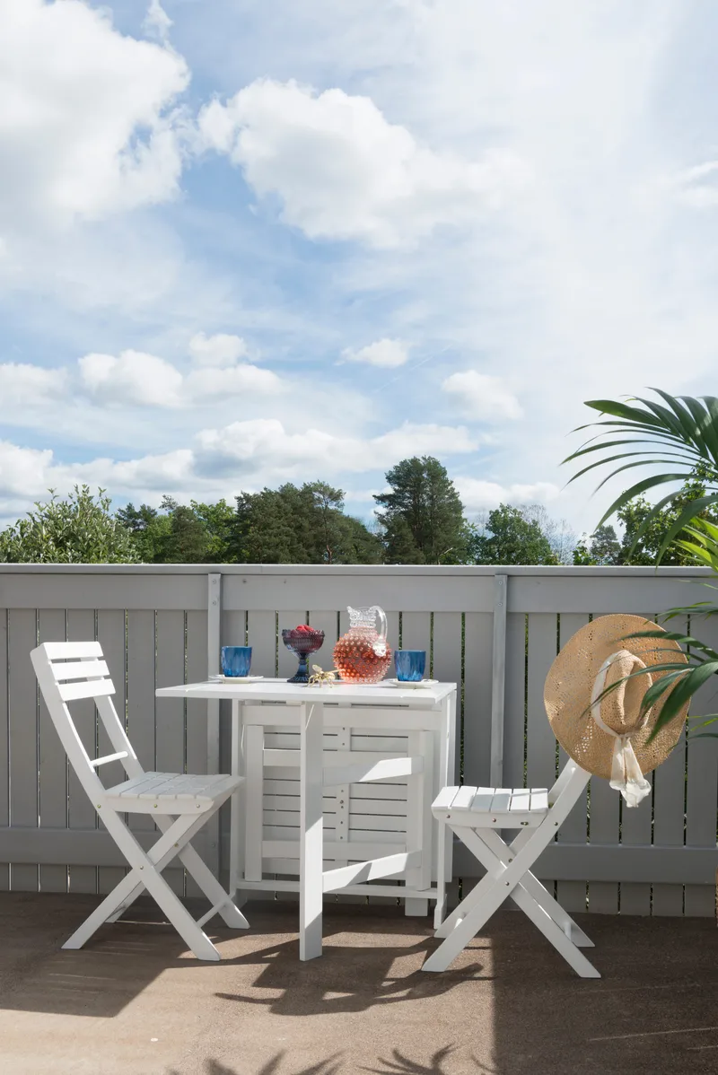 Taittotuoli Hillerstorp Åre 2-pack - Valkoinen - Puutarhakalusteet - Puutarhatuoli - Parveketuoli & taittotuoli ulos