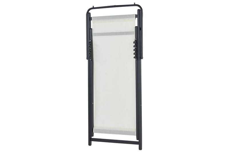 Taittuva lepotuoli Locri II - Beige, musta - Puutarhakalusteet - Puutarhatuoli - Aurinkotuoli