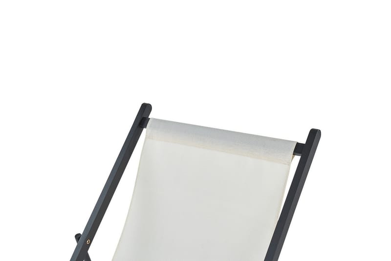 Taittuva lepotuoli Locri II - Beige, musta - Puutarhakalusteet - Puutarhatuoli - Aurinkotuoli