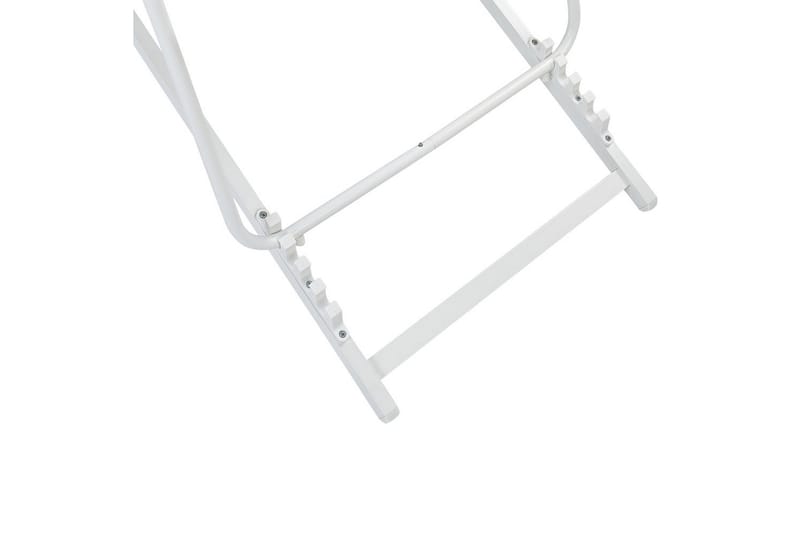 Taittuva lepotuoli Locri II - Beige, valkoinen - Puutarhakalusteet - Puutarhatuoli - Aurinkotuoli