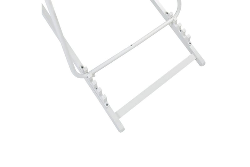 Taittuva lepotuoli Locri II - Beige, valkoinen - Puutarhakalusteet - Puutarhatuoli - Aurinkotuoli