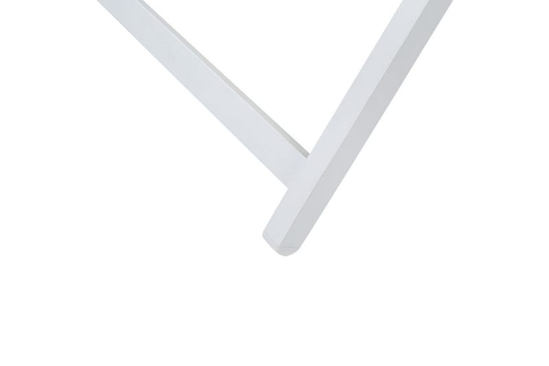 Taittuva lepotuoli Locri II - Harmaa, valkoinen - Puutarhakalusteet - Puutarhatuoli - Aurinkotuoli