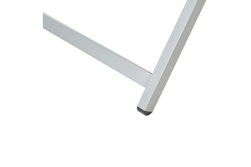 Taittuva lepotuoli Locri II - Valkoinen, Harmaa - Puutarhakalusteet - Puutarhatuoli - Aurinkotuoli