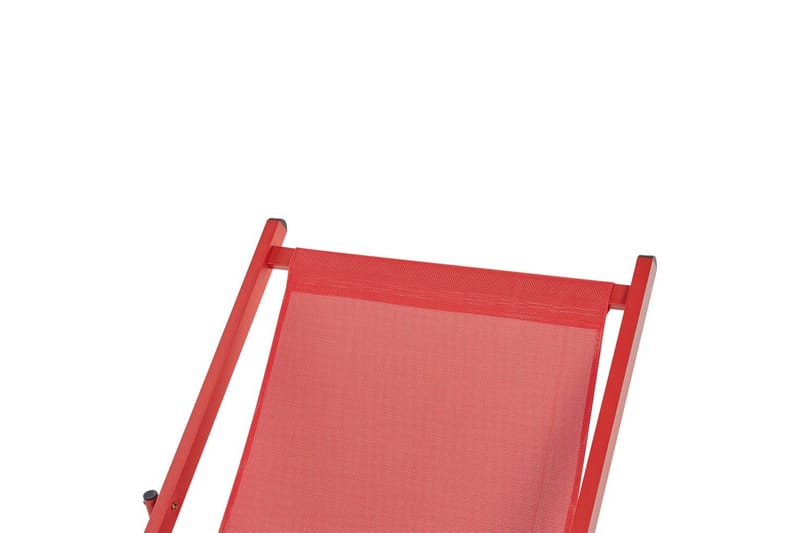 Taittuva lepotuoli Locri II - Punainen - Puutarhakalusteet - Puutarhatuoli - Aurinkotuoli