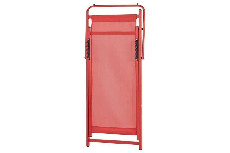 Taittuva lepotuoli Locri II - Punainen - Puutarhakalusteet - Puutarhatuoli - Aurinkotuoli