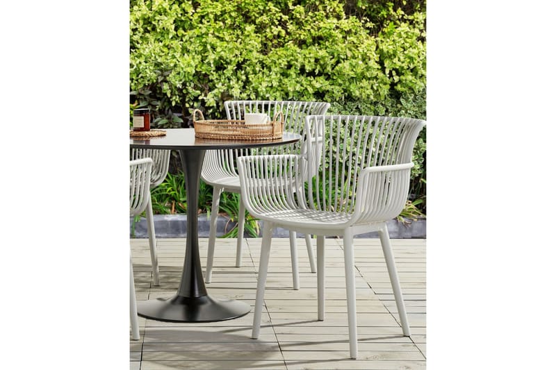 Taurisano Käsinojatuoli - Harmaa - Puutarhakalusteet - Puutarhatuoli - Karmituoli ulos