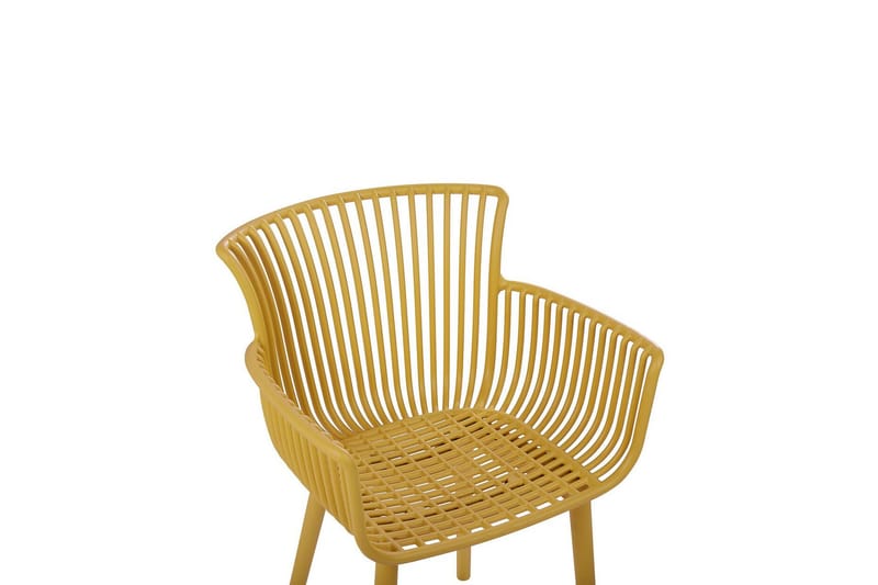 Taurisano Käsinojatuoli - Keltainen - Puutarhakalusteet - Puutarhatuoli - Karmituoli ulos