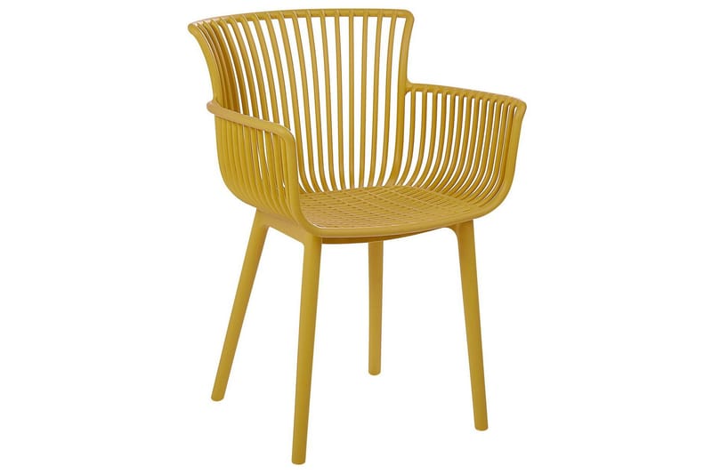 Taurisano Käsinojatuoli - Keltainen - Puutarhakalusteet - Puutarhatuoli - Karmituoli ulos