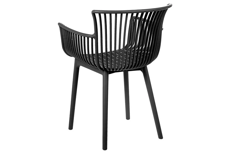 Taurisano Käsinojatuoli - Musta - Puutarhakalusteet - Puutarhatuoli - Karmituoli ulos