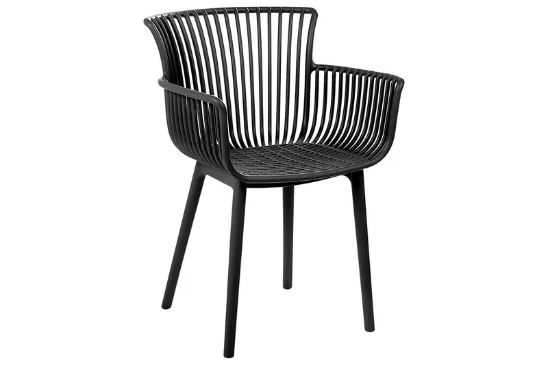 Taurisano Käsinojatuoli - Musta - Puutarhakalusteet - Puutarhatuoli - Karmituoli ulos