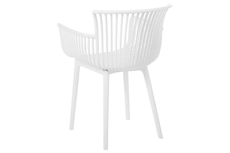 Taurisano Käsinojatuoli - Valkoinen - Puutarhakalusteet - Puutarhatuoli - Karmituoli ulos