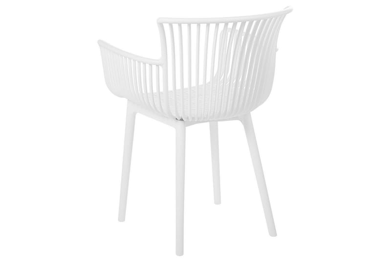 Taurisano Käsinojatuoli - Valkoinen - Puutarhakalusteet - Puutarhatuoli - Karmituoli ulos