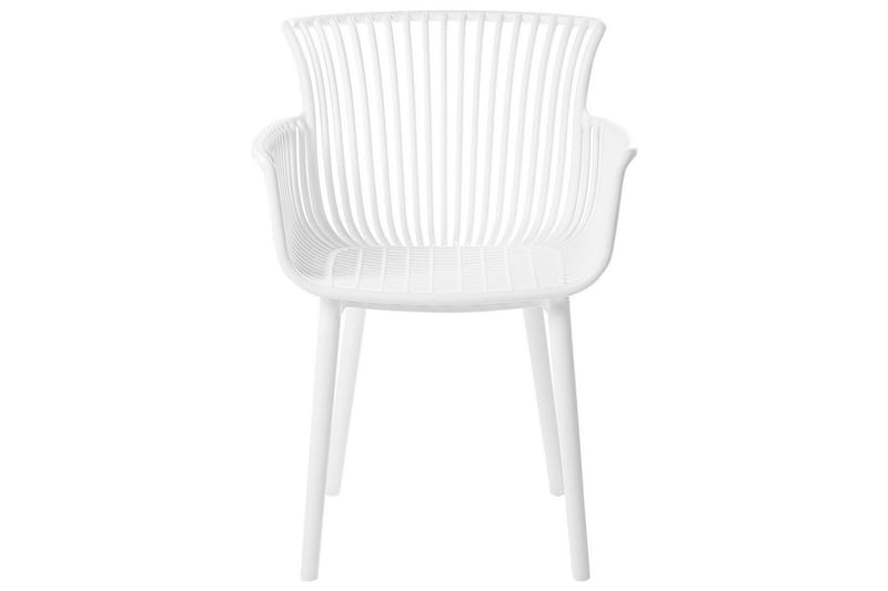 Taurisano Käsinojatuoli - Valkoinen - Puutarhakalusteet - Puutarhatuoli - Karmituoli ulos