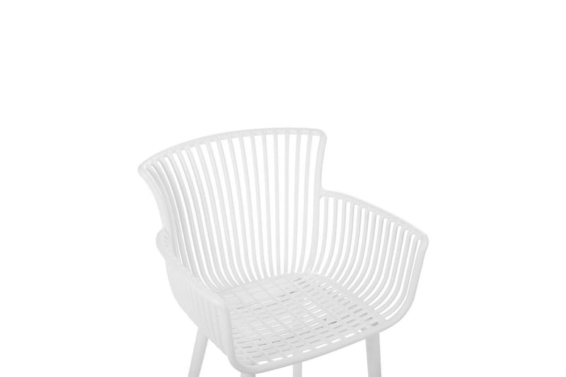 Taurisano Käsinojatuoli - Valkoinen - Puutarhakalusteet - Puutarhatuoli - Karmituoli ulos