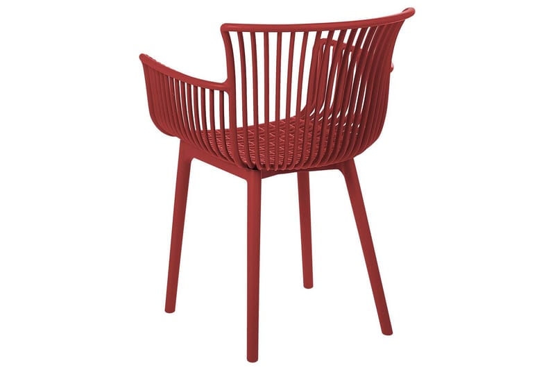 Taurisano Käsinojatuoli - Punainen - Puutarhakalusteet - Puutarhatuoli - Karmituoli ulos