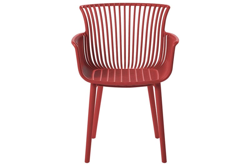 Taurisano Käsinojatuoli - Punainen - Puutarhakalusteet - Puutarhatuoli - Karmituoli ulos