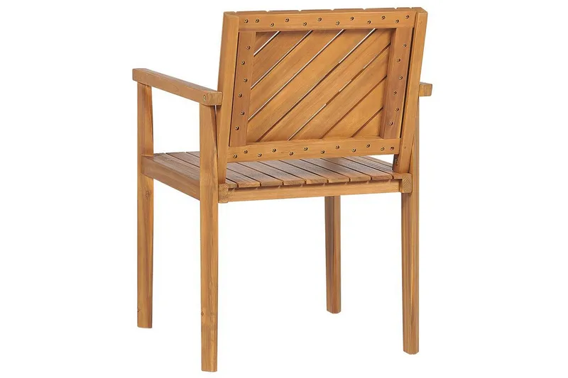 Taviano Käsinojatuoli - Vaalean Ruskea - Puutarhakalusteet - Puutarhatuoli - Karmituoli ulos