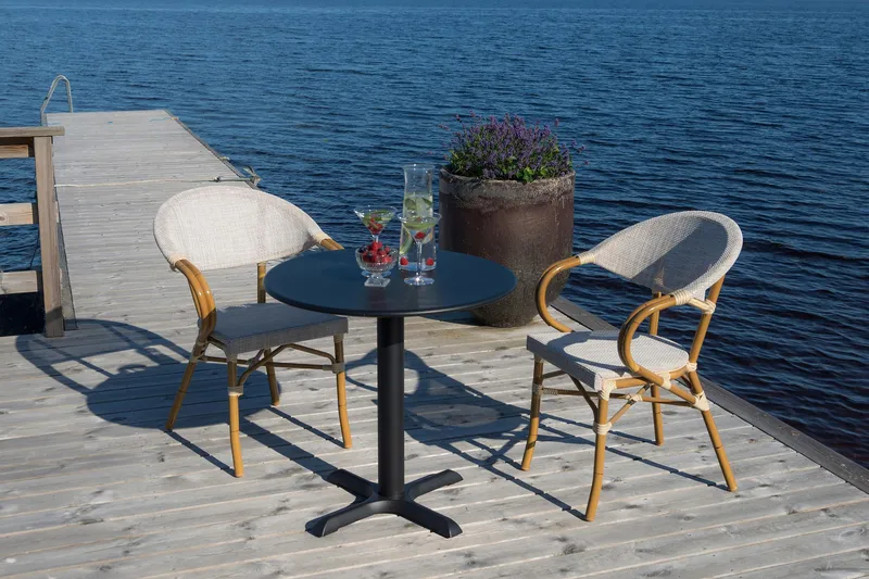 Hillerstorp Äppelhed Café-tuoli - Harmaa - Puutarhakalusteet - Puutarhatuoli - Ulkotilan ruokatuoli