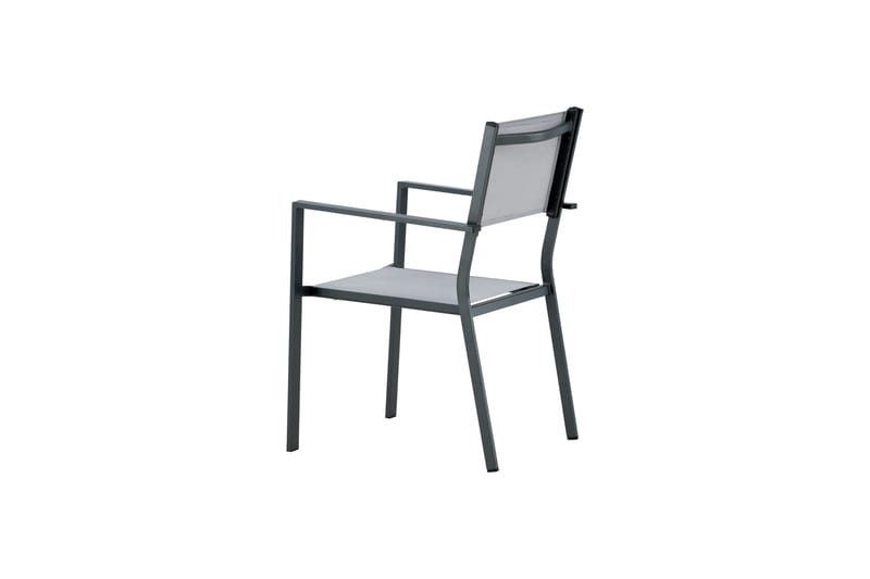 Käsinojallinen tuoli Copacabana Pinottava - Musta/Harmaa - Puutarhakalusteet - Puutarhatuoli - Ulkotilan ruokatuoli