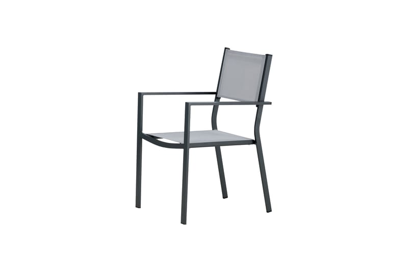 Käsinojallinen tuoli Copacabana Pinottava - Musta/Harmaa - Puutarhakalusteet - Puutarhatuoli - Ulkotilan ruokatuoli