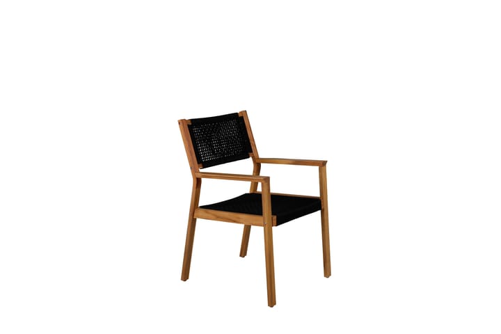 Käsinojallinen tuoli Little John Musta/Ruskea - Venture Home - Karmituoli ulos - Parveketuoli & taittotuoli ulos - Ulkotilan ruokatuoli