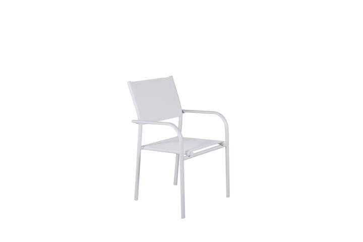 Käsinojallinen tuoli Santorini Hopea/Harmaa - Venture Home - Karmituoli ulos - Parveketuoli & taittotuoli ulos - Ulkotilan ruokatuoli