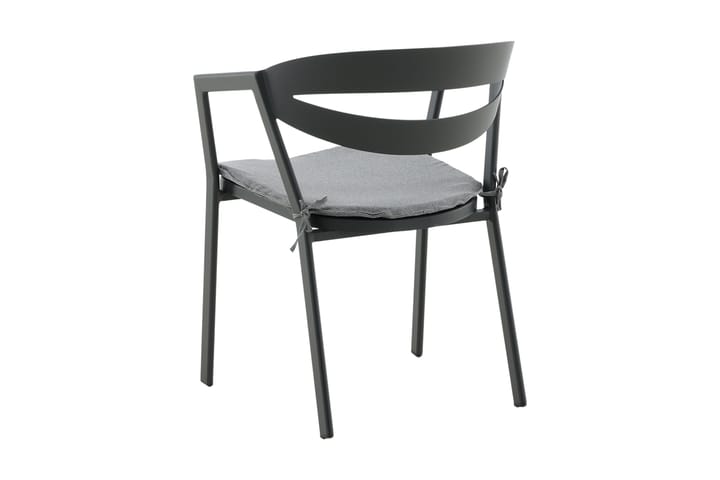 Käsinojallinen tuoli Slit Musta/Harmaa - Venture Home - Karmituoli ulos - Parveketuoli & taittotuoli ulos - Ulkotilan ruokatuoli
