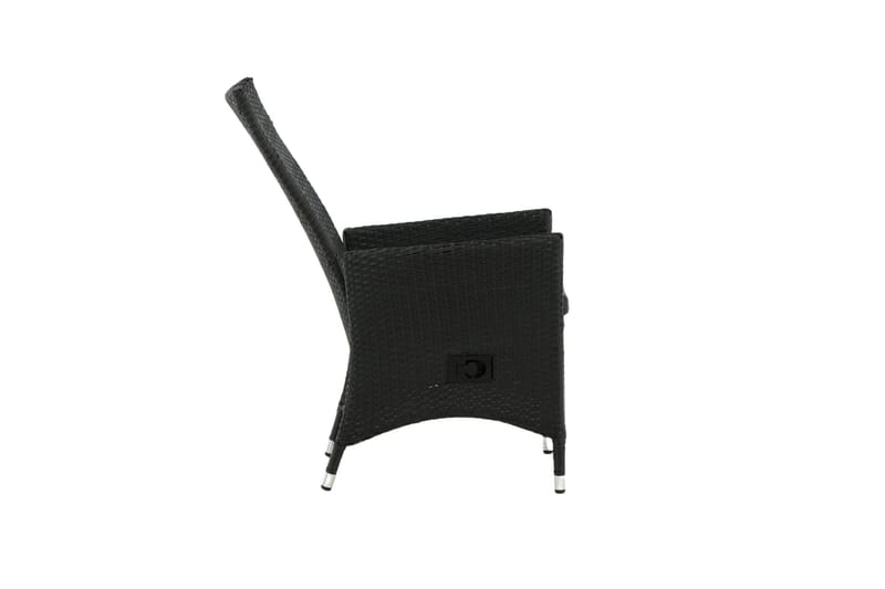 Käsinojallinen tuoli Padova Musta - Venture Home - Puutarhakalusteet - Puutarhatuoli - Ulkotilan ruokatuoli