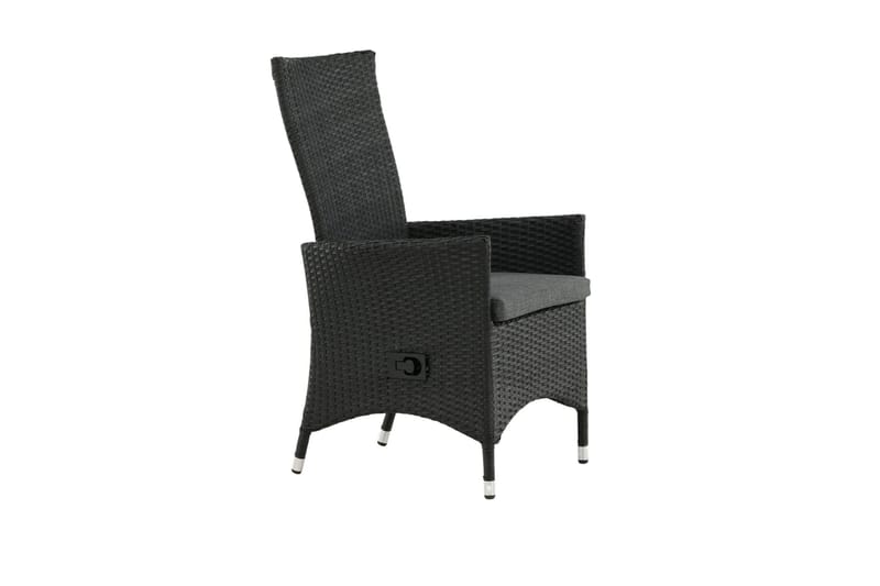 Käsinojallinen tuoli Padova Musta - Venture Home - Puutarhakalusteet - Puutarhatuoli - Ulkotilan ruokatuoli