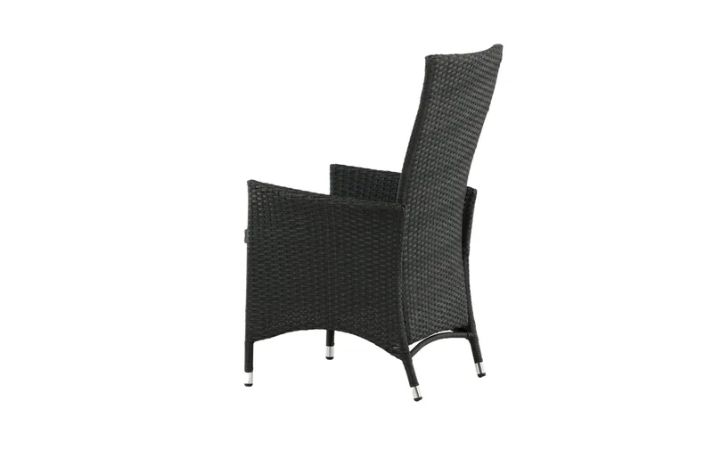 Käsinojallinen tuoli Padova Musta - Venture Home - Puutarhakalusteet - Puutarhatuoli - Ulkotilan ruokatuoli