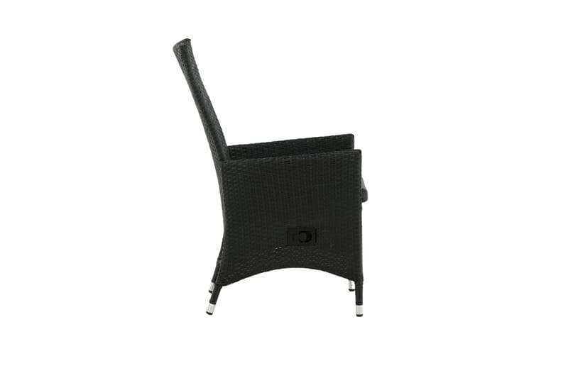 Käsinojallinen tuoli Padova Musta - Venture Home - Puutarhakalusteet - Puutarhatuoli - Ulkotilan ruokatuoli