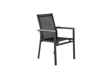Käsinojallinen tuoli Parma Pinottava Musta