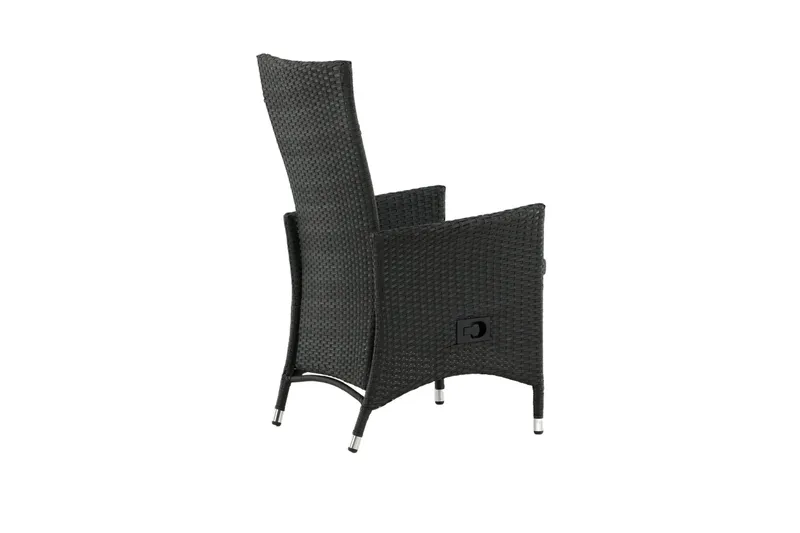 Käsinojallinen tuoli Padova Musta - Venture Home - Puutarhakalusteet - Puutarhatuoli - Ulkotilan ruokatuoli