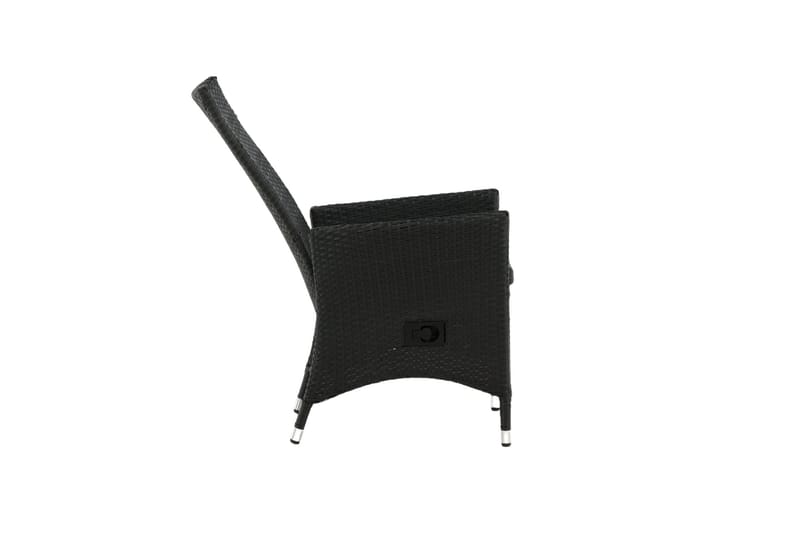 Käsinojallinen tuoli Padova Musta - Venture Home - Puutarhakalusteet - Puutarhatuoli - Ulkotilan ruokatuoli